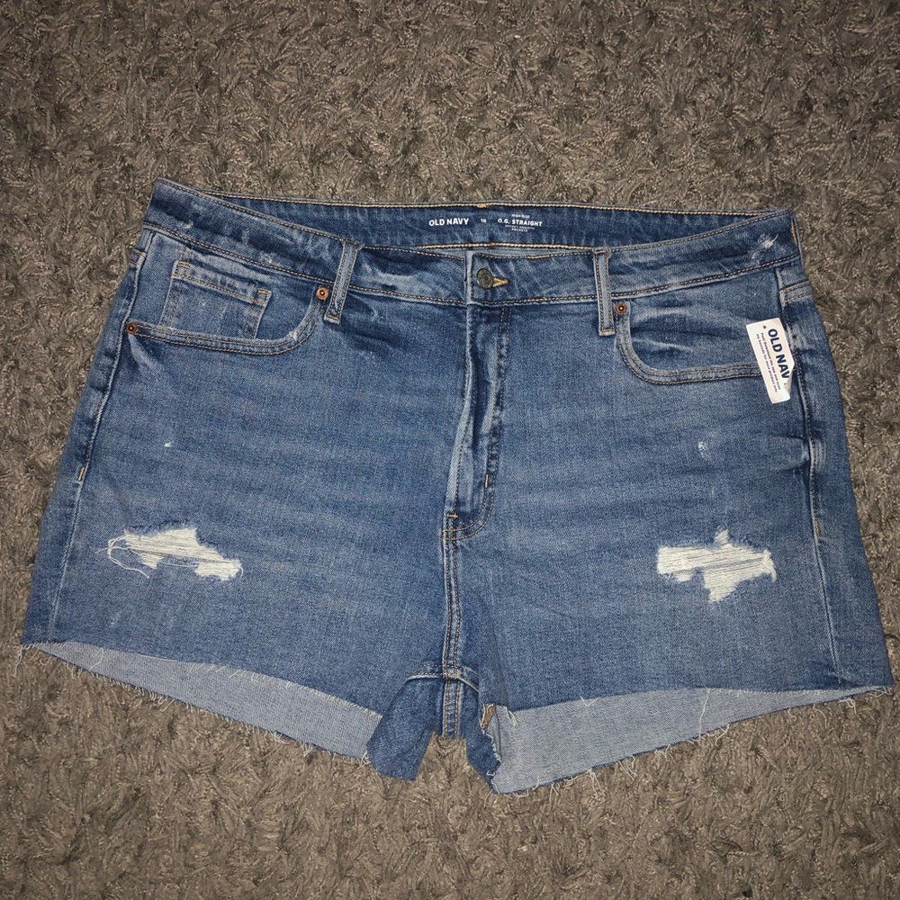 Old Navy High Rise O.G. Straight Shorts, Size 18, New With Tags
